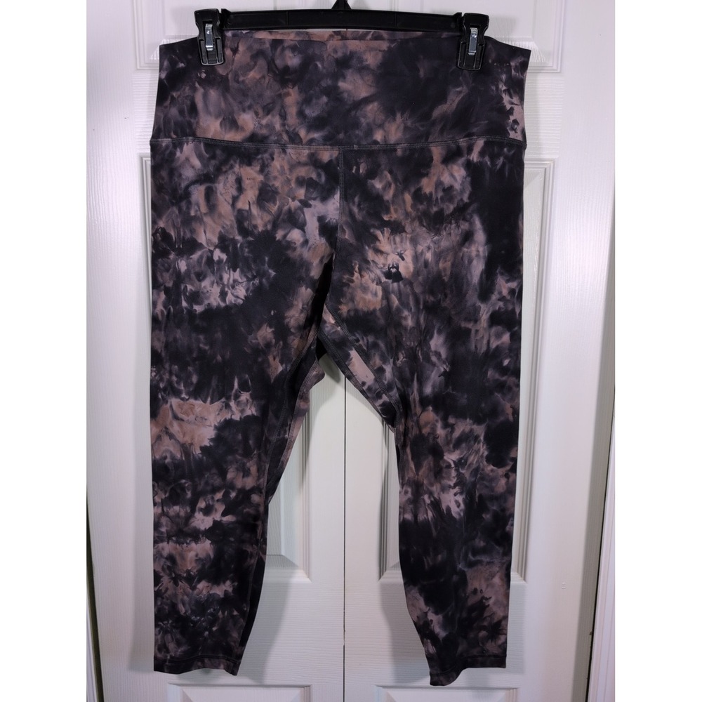lululemon womens Sz 20 Tie Dye graphite Grey pink align high-rise Leggings $118